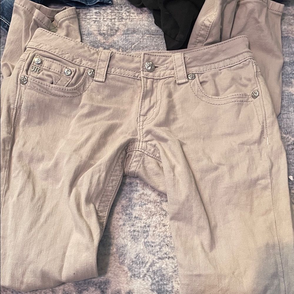 Miss Me Women's Light Tan Boot Cut Jeans